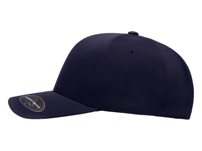 Flexfit 180 Delta Seamless Fitted Hat in Navy Blue