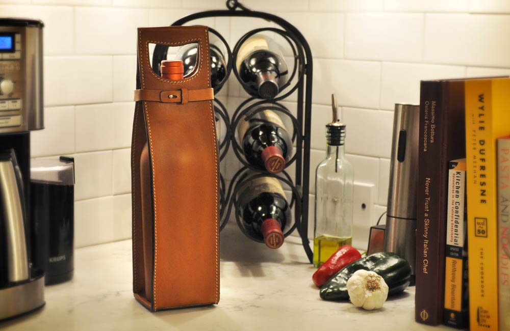 Cassigoli  Portmanteau Leather Wine Box - Wine Carer, LLC.