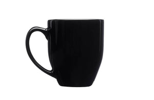 Tall Black Ceramic Tea Cup
