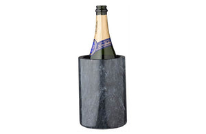 Black Marble Champagne Cooler with Custom Company Logo
