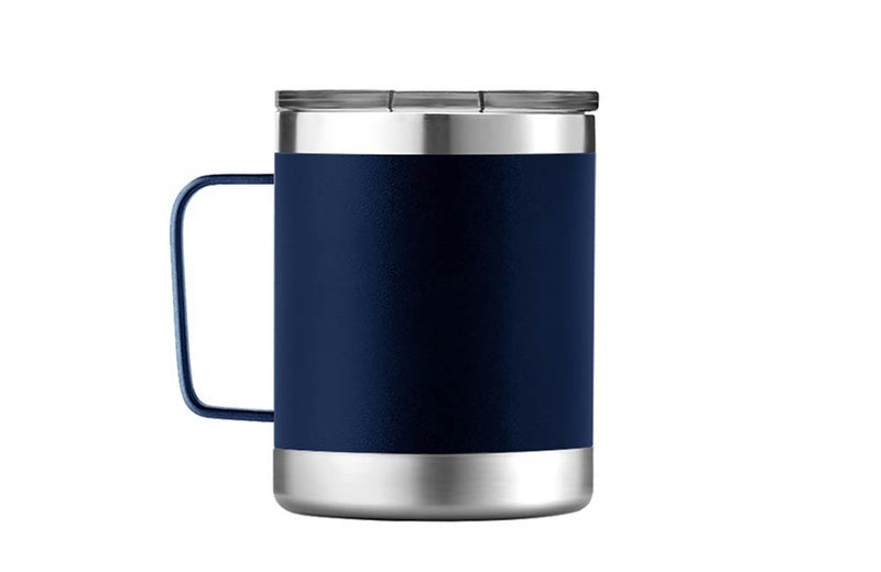 Navy Blue 10oz Vacuum Insulated Mug for Coffee or Tea