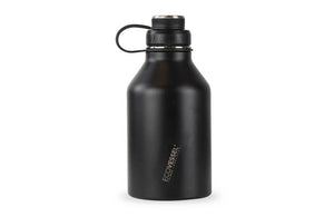Matte Black Vacuum Insulated Growler with Custom Engraved Company Logo