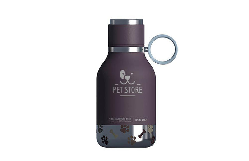 Water Bottle with attached Pet Water Bowl Custom Logo