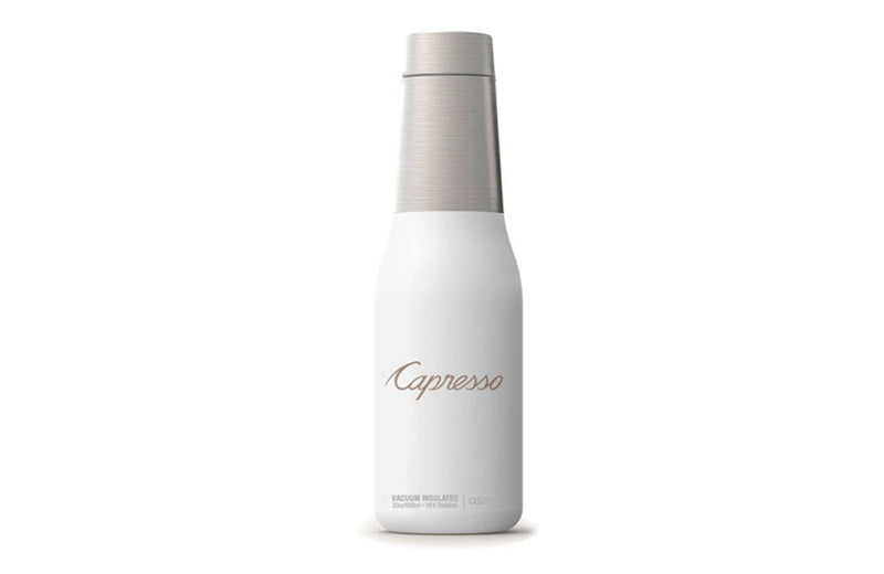 Matte White Swell Shape Bottle with Pad Printed Customized Logo