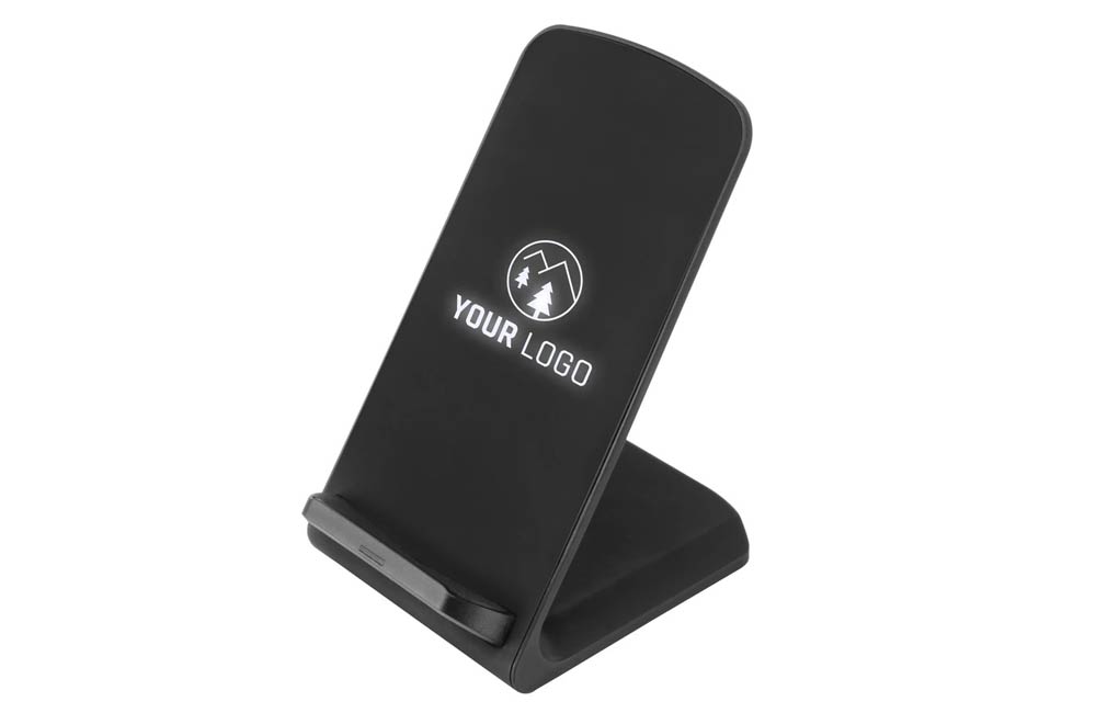 Light Up 10W Wireless Charger Phone Stand Corporate Gift