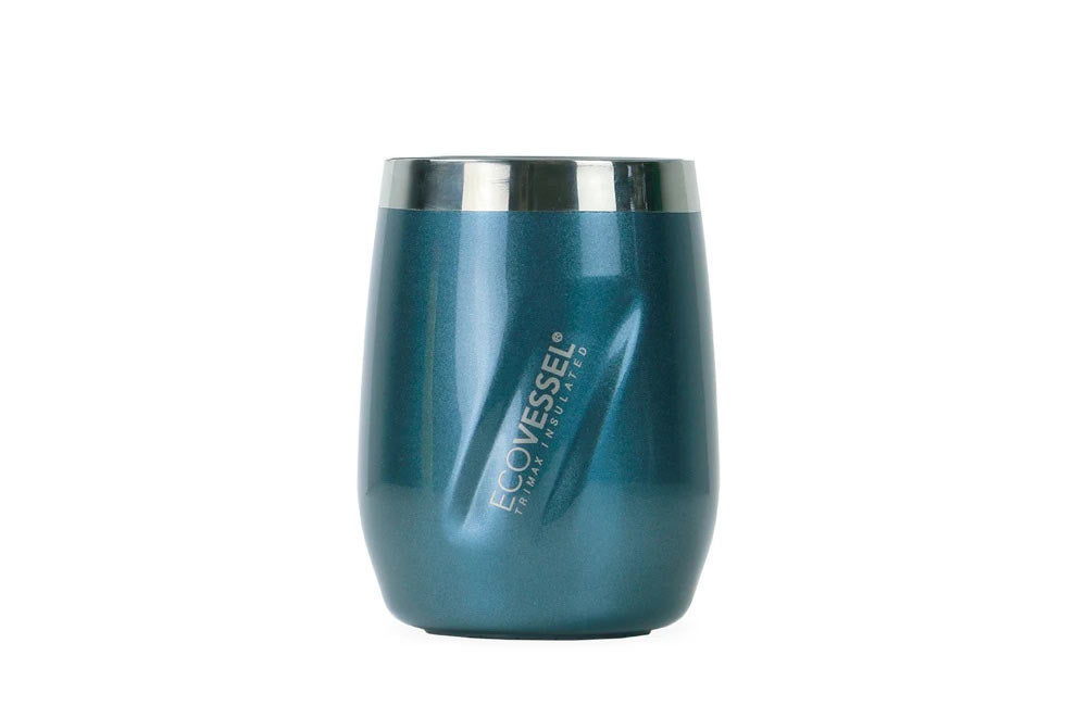 Metallic Blue Insulated EcoVessel 10oz Cocktail Tumbler