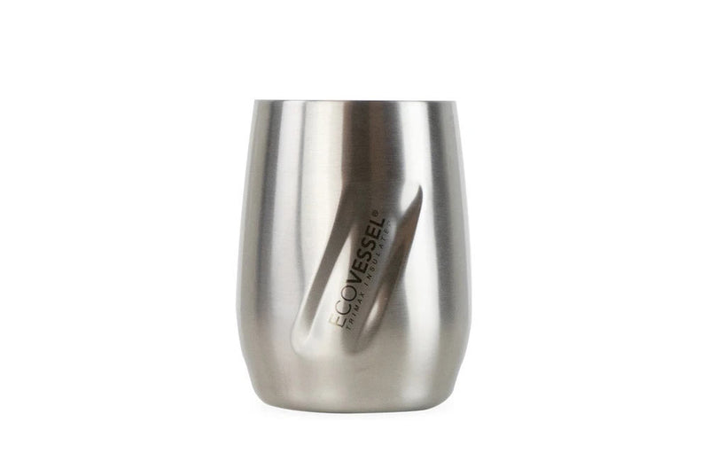 Brushed Stainless Steel Vacuum Insulated Corporate Cocktail Glass Gift