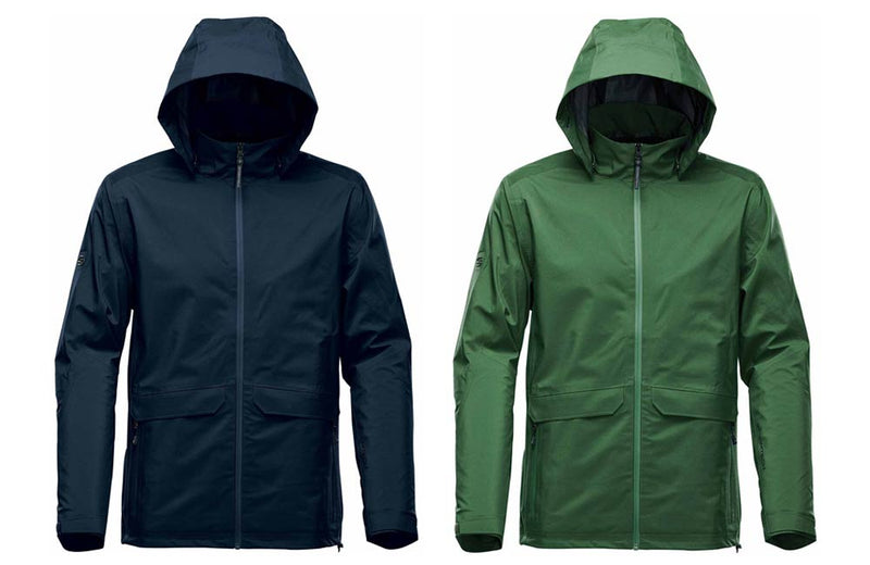 Men's Mission Technical Shell Jacket in Black and Green