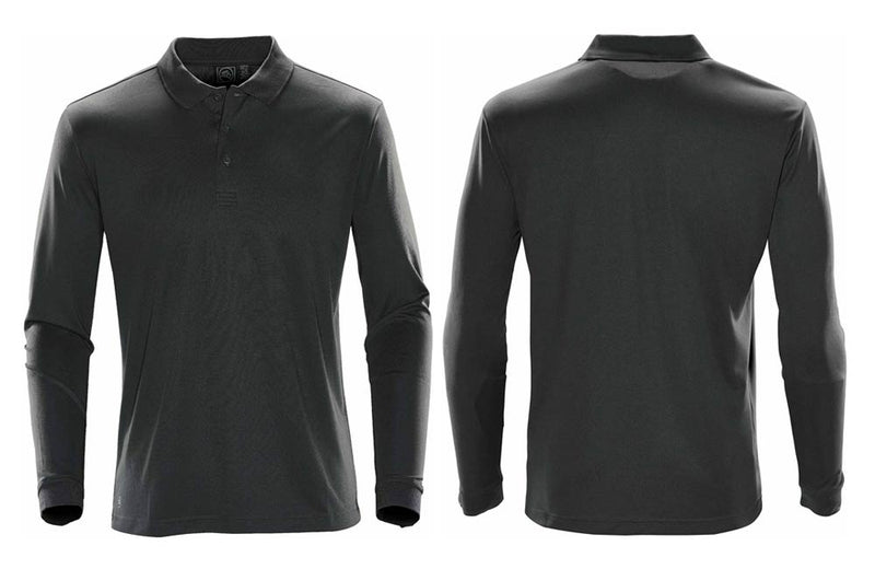 Grey Golf Shirts with Embroidered Company Logo