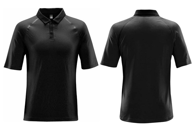 Black Breathable Golf Shirts